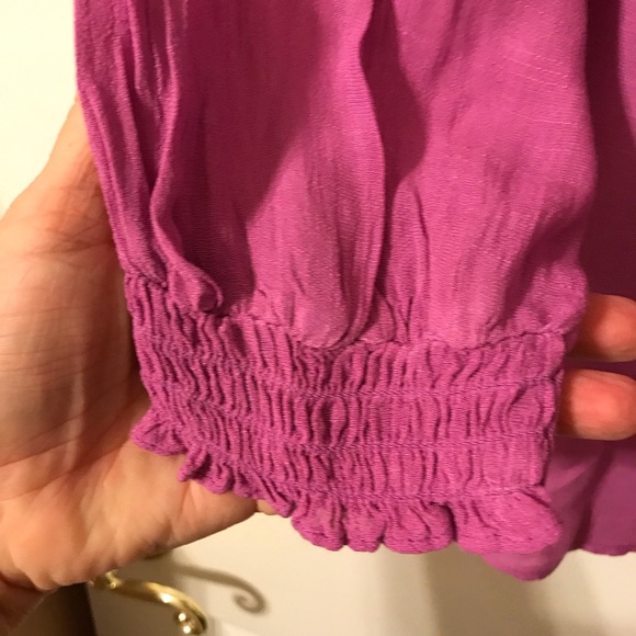Fuchsia rayon tunic - Picture 5 of 6